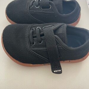 WHITIN Kids Black Sneakers with Brown Soles
